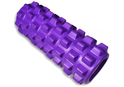Массажный ролл 14х33см EasyFit Grid Roller PRO EF-2015-V Фиолетовый