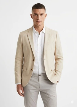 Пиджак H&M L Светло-бежевый sm25071134984384230.св.беж