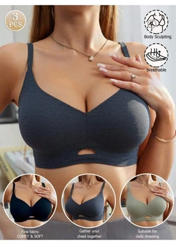 Бюстгальтер (3шт) SHEIN M Комбінований si25090341664570687
