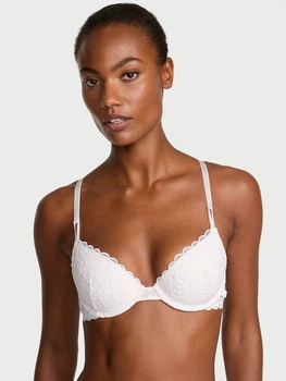Бюстгальтер с косточками кружевной Victoria's Secret 573958889 38D Молочный (1159864569)