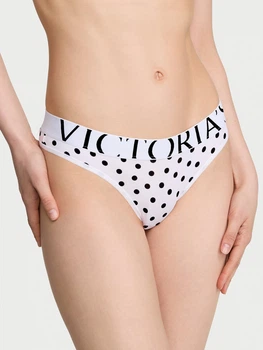 Трусики танга жіночі бавовняні Victoria's Secret 909940197 XS Білі (1160954124)