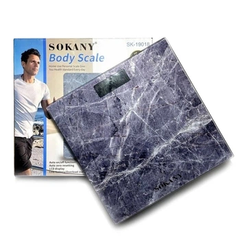 Напольные электронные весы Sokany SK-19018 с точным измерением массы тела (52628)