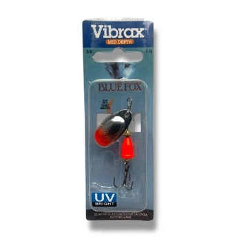 Блесна вертушка Blue Fox Vibrax №2 (5.5g)- на окуня, щуку (Fluorescent 3\8) (8237-6)