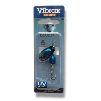 Блесна вертушка Blue Fox Vibrax №2 (5.5g)- на окуня, щуку (Fluorescent 3\8) (8237-9)