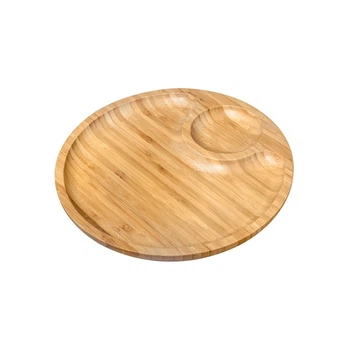 Блюдо круглое две секции Wilmax Bamboo 25 см (WL-771043)