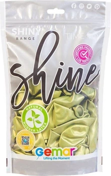Balony Gemar Shine 33 cm 50 szt. Kiwi GB120 (8055711051201)