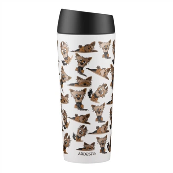 Термокружка Ardesto Coffee Time Yorkie 450 мл (AR2645YT)