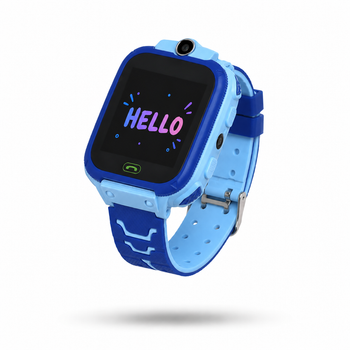 Дитячий водонепроникний розумний годинник з GPS трекером SMART BABY Q12 +, Blue