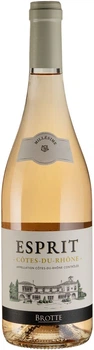 Вино Brotte Cotes du Rhone Esprit Barville Rose розовое сухое 0.75 л (3217661025922)