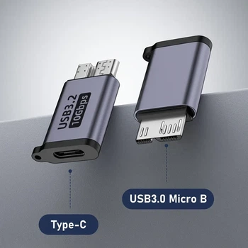 Адаптер переходник Micro B к Type-C USB 3.0 для внешнего диска HDD
