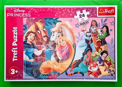 Пазли MAXI 24 елементи Disney Princess Посмішка дружби Trefl 14379