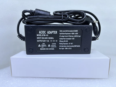 Блок живлення 24V 3A адаптер роз'єм 5.5х2.5 + мережевий кабель