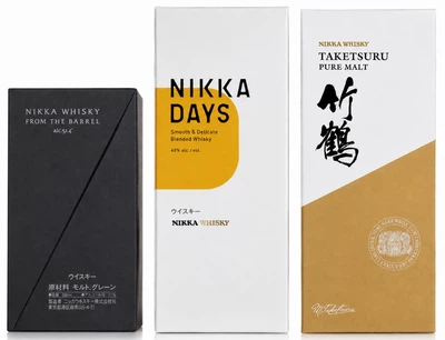 Набор виски Nikka From The Barrel 0.5 л 51.4% + Nikka Days 0.7 л 40% + Nikka Taketsuru Pure Malt 0.7 л 43% (1021244264231)