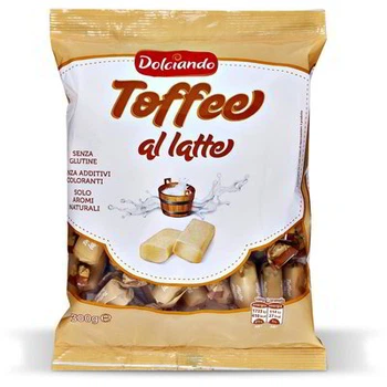 Іриски жувальні Dolciando Toffe Latte молочні 300 грамм