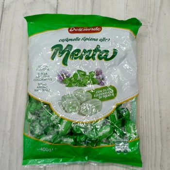 Карамель Dolciando Menta с эфирным маслом мяты 400 грамм