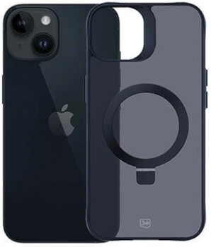 Etui na smartfon 3mk Smoke Case Mag&Stand do Apple iPhone 14 Plus Black (5903108597159)