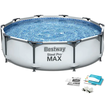 Каркасный бассейн 305 х 76 см 4678 литров для дачи ПВХ Bestway HE0858