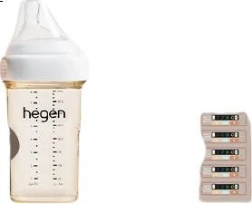 Бутылочка HEGEN PPSU Anti-Colic 240 мл 3-6 месяцев Белая