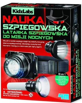 Zestaw naukowy 4M KidzLabs Szpiegowska latarka do misji nocnych 00-03463 (4893156034632)