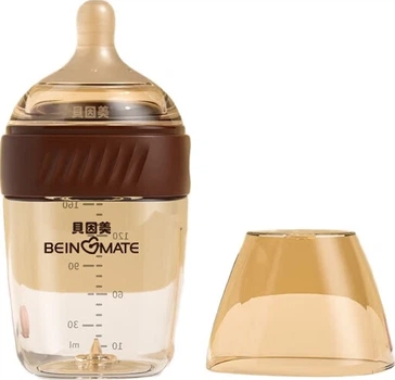 Пляшечка для годування Beingmate Anti-Colic антиколікова скляна з широкою шийкою 160 мл