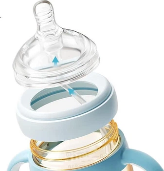 Детская бутылочка Oubeini Baby PPSU с широким горлышком, антиколиковая, 240 мл