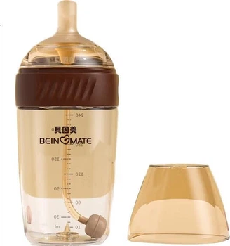 Бутылочка детская Beingmate Anti-Colic с широким горлом и соской-трубочкой Gravity Ball для детей старше одного года, чашка для отлучения от кормления
