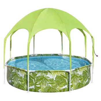 Каркасный детский бассейн Bestway 56432 круглый 244×51 см с навесом, 1688 л