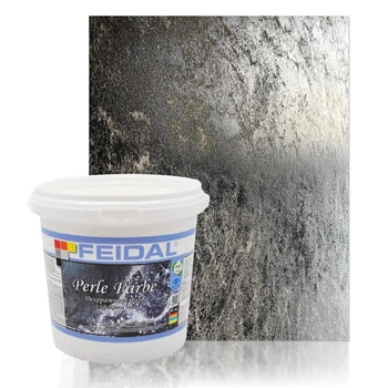 Фарба декоративна з ефектом сяйва Feidal Perle Farbe Прозора 10 л