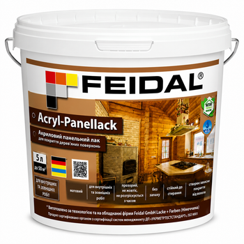 Лак панельний матовий Feidal Acryl-Panellack Прозорий 5 л