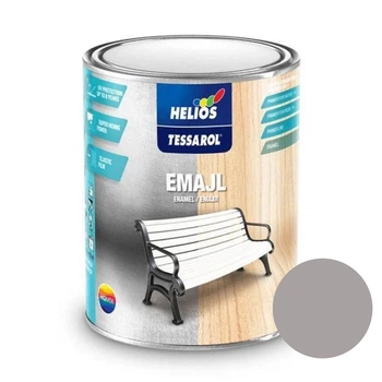 Емаль алкідна глянсова для дерева та металу HELIOS TESSAROL Ral 9006 (Світло-сірий) 0.2 л