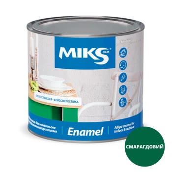 Емаль алкідна глянсова MIKS Color (Смарагдовий) 2,8 кг