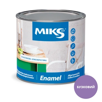 Емаль алкідна глянсова MIKS Color (Бузкова) 0,8 кг