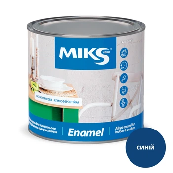 Емаль алкідна глянсова MIKS Color (Синя) 2,8 кг
