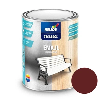 Емаль алкідна глянсова для дерева та металу HELIOS TESSAROL Ral 3004 (Вишневий) 0.75 л