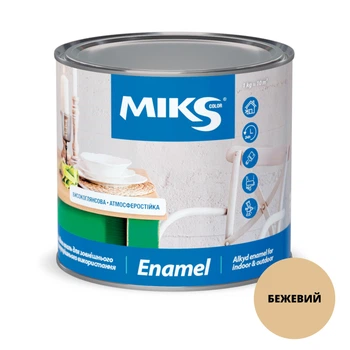 Емаль алкідна глянсова MIKS Color (Бежевий) 2,8 кг