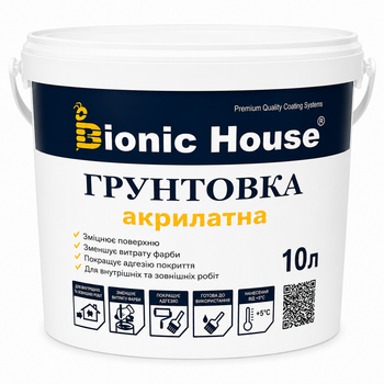 Ґрунтовка для дерева акрилатна Bionic-House 10л Безбарвний