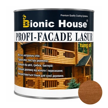 Фарба для дерева PROFI-FACADE LASUR tung oil 1л Тік