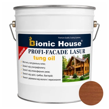 Фарба для дерева PROFI-FACADE LASUR tung oil 10 л Коньяк