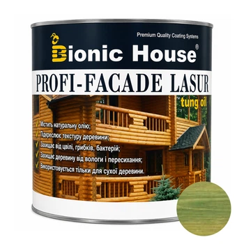 Фарба для дерева PROFI-FACADE LASUR tung oil 2,8 л Смарагд