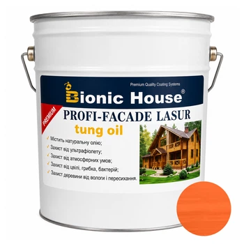 Фарба для дерева PROFI-FACADE LASUR tung oil 10 л Горобина
