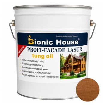 Фарба для дерева PROFI-FACADE LASUR tung oil 10 л Тік