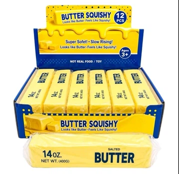 Сквіш антистрес масло Salted butter гігант 24см