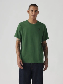 Футболка хлопковая мужская Levi`s 750053638 L Зеленая (1159864323)