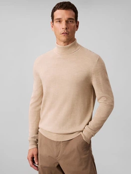 Гольф-водолазка чоловіча Calvin Klein 351039197 L Бежева (1159864501)