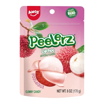 Желейные конфеты Amos Peelerz 4D Fruit Gummy Lychee Личи 170г
