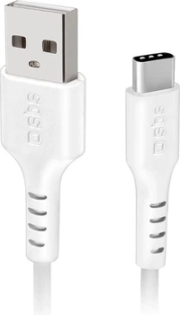 Kabel SBS USB Type A - USB Type-C 1.5 m White (TECABLEMICROC15W)