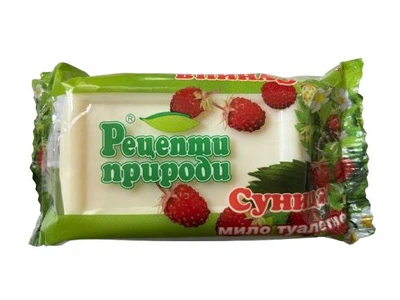 Мыло туалетное косметическое Рецепты природы Земляника флоу-пак 200 г