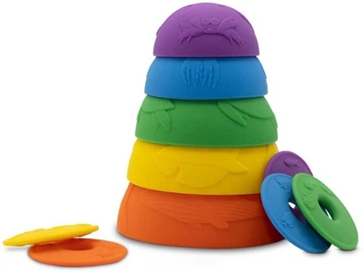 Игровой набор Jellystone силиконовые стаканчики с тонущими дисками 10 элементов 00917 (9343900009171)