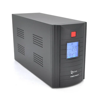 ДБЖ Ritar RTM1200 (720W) Proxima-D, LCD, AVR, 3st, 3xSCHUKO socket, 2x12V7.5Ah, metal Case (350х120х190) Q2 (UG-5862)