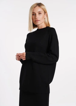 Жіночий трикотажний джемпер із вовни Giulia FREYJA 4421/230 L/XL Black-black